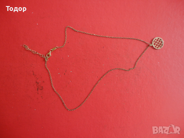 Позлатено сребърно колие 925 Diadema Italy, снимка 4 - Колиета, медальони, синджири - 44637896