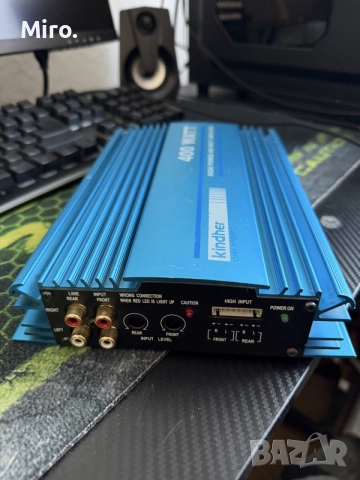 Усилвател kindher CAR STEREO 400w, снимка 2 - Ресийвъри, усилватели, смесителни пултове - 56111536