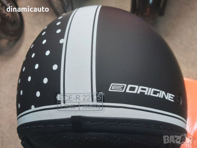 Нова Италианска Каска ORIGINE черно/бяло - размер L, снимка 7 - Аксесоари и консумативи - 39492776