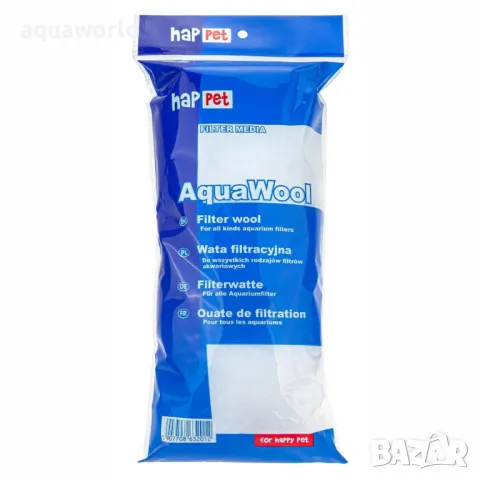 "ПРОМОЦИЯ" Happet Филтърна вата AQUAWOOL, 100 гр