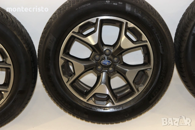 Алуминиеви джанти Subaru XV (2018-2026г.) 17 цола 5x100 56.1 Гуми 225 60 17 Michelin, снимка 12 - Гуми и джанти - 53933670