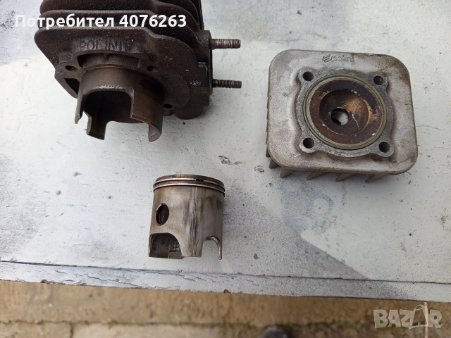 Продавам цилиндър и бутало PoLini за Piaggio NRG, снимка 2 - Части - 52571037