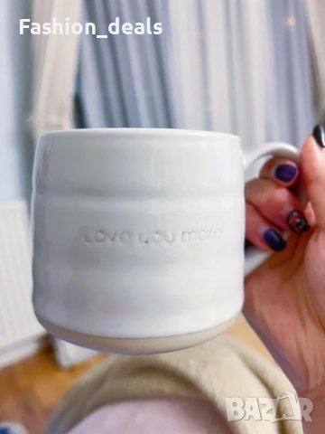 Нов Комплект Mikasa 2 броя Керамични Чаши 380ml Обичам те идеален подарък, снимка 5 - Други стоки за дома - 42745693