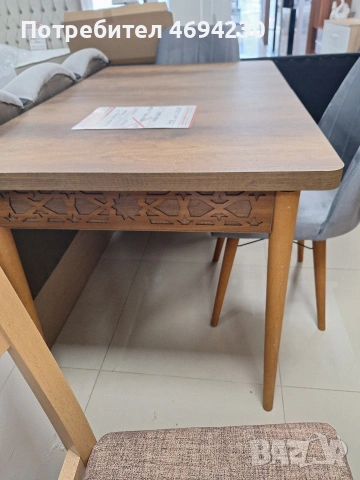 Трапезна маса плюс 4 стола, снимка 2 - Маси - 54167253