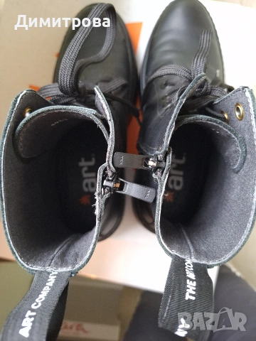 Дамски боти Art и Rieker естествена кожа , снимка 2 - Дамски боти - 53350152