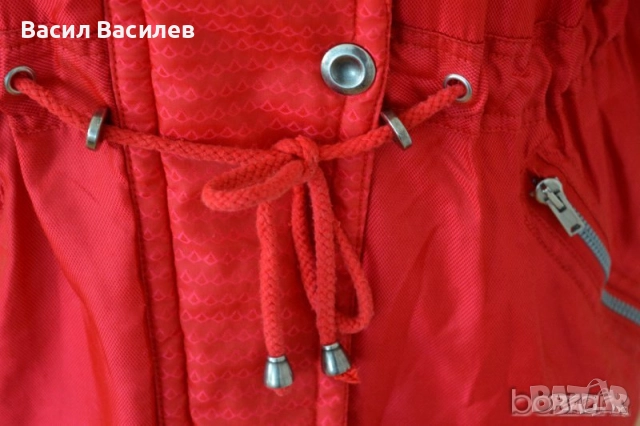 Luhta ватирано дамско яке червено размер 38, снимка 3 - Якета - 51931064