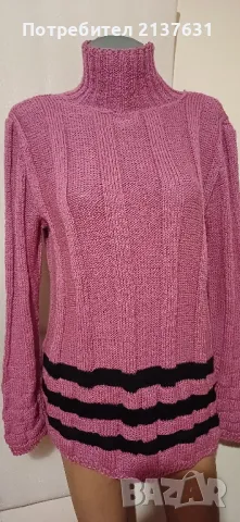 НОВА ! ДАМСКА БЛУЗА - ПОЛО  РЪЧНО ПЛЕТИВО  - Размер  L  / XL 