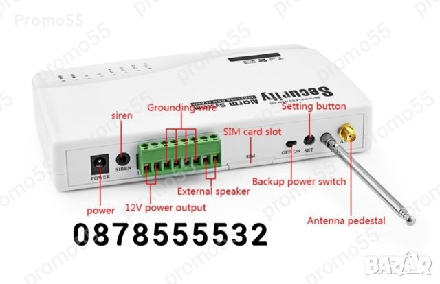Безжична GSM Охранителна и Алармена Система за Жилище, СОТ, снимка 3 - Други - 42520622