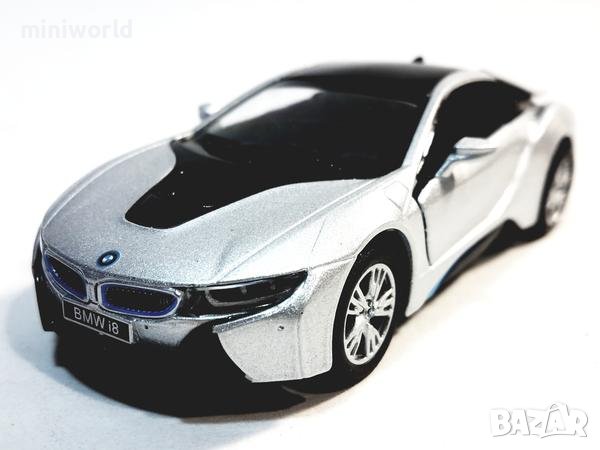 BMW i8 - мащаб 1:36 на KINSMART модела е нов без опаковка, снимка 2 - Колекции - 42916540