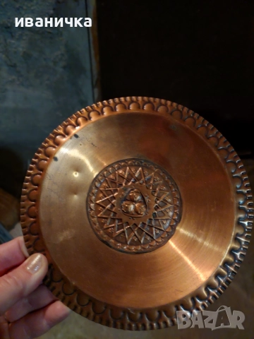 Продавам медни чинии за стена, снимка 7 - Декорация за дома - 52507089