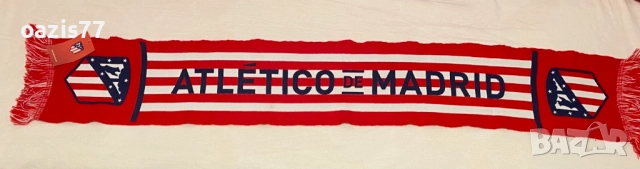 Шал на Атлетико Мадрид. Купен от стадиона в Мадрид. Нов, с етикет. 50лв, снимка 3 - Фен артикули - 52728268