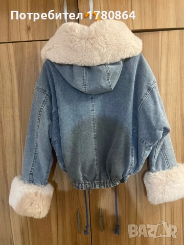 Дънково дебело яке, снимка 3 - Якета - 52638371