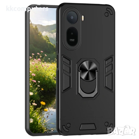 Калъф за Xiaomi Redmi A7 Pro 4G с Пръстен - PC+TPU, 0.5mm защита, Магнитен, Прозрачен