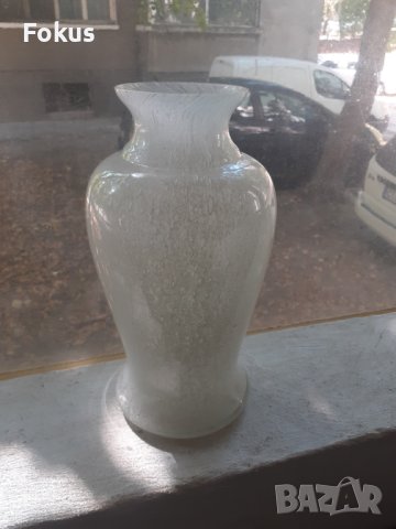 Страхотна голяма стъклена ваза, снимка 1 - Антикварни и старинни предмети - 42236559