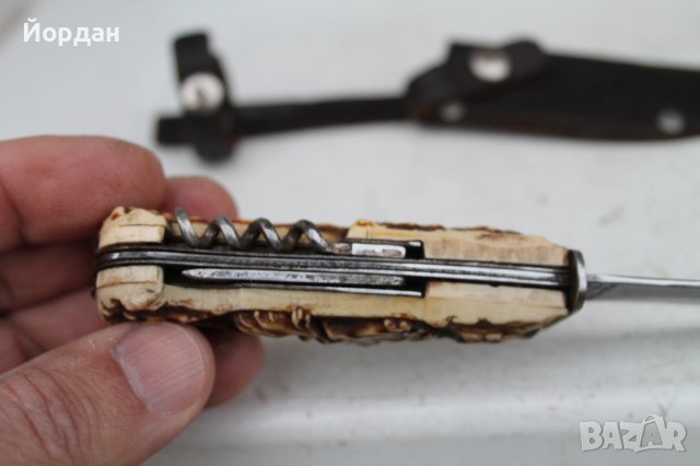 Немски ловен нож, снимка 6 - Антикварни и старинни предмети - 39189848