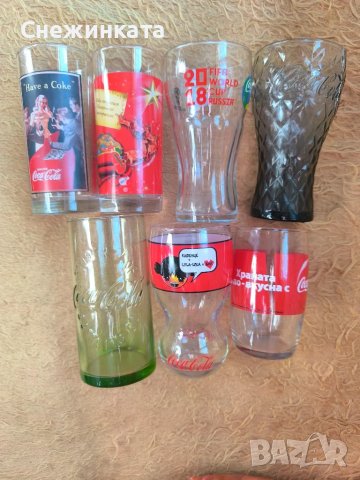 Стъклени чаши на Кока Кола Coca Cola(9-15лв)
