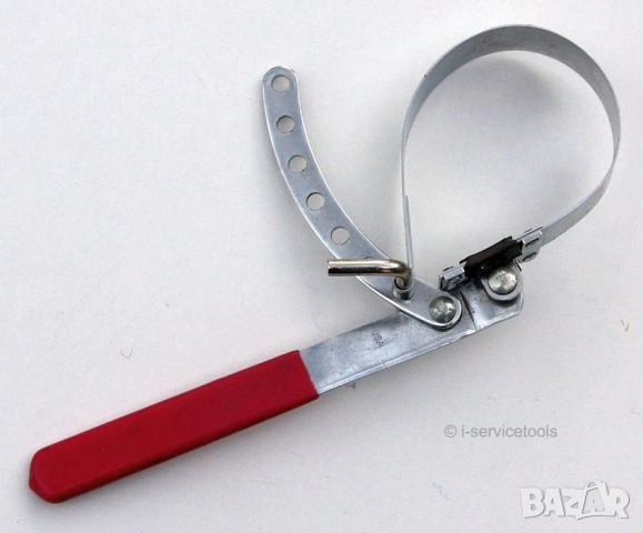 UNITOOL Американски Раздвижен КЛЮЧ за Филтри Ø85-110 мм Шарнир Скоба с Метална Лента БАРТЕР, снимка 2 - Ключове - 53955539