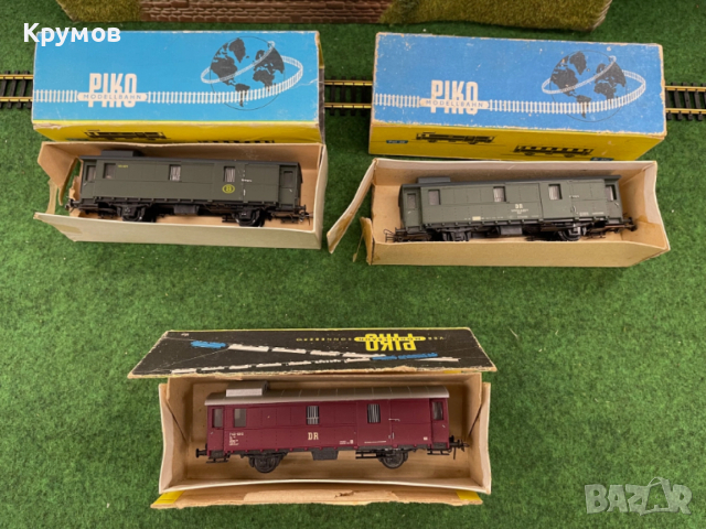 Вагон пътнически поща 2-осен Пико HO 1:87 влак ЖП модел, снимка 2 - Колекции - 52979312