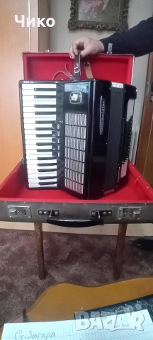 Немски черен 60 басов акордеон "Велмайстер"