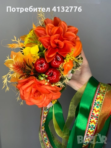  Диадема „Златна есен богата реколта“, снимка 4 - Аксесоари за коса - 51201757