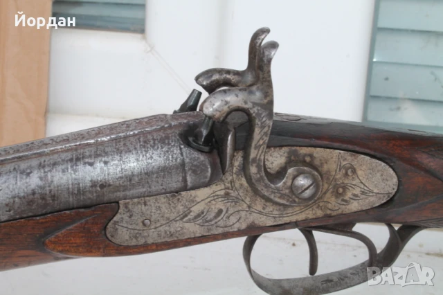 Стара Европейска ловна пушка , снимка 5 - Антикварни и старинни предмети - 50917917