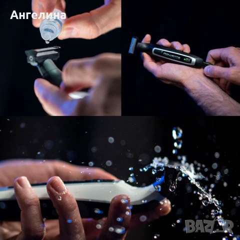 Тример, Rowenta TN6000F5, Hybrid Forever Sharp black, beard, waterproof 3-in-1, self-sharpening blad, снимка 5 - Тримери - 51216143