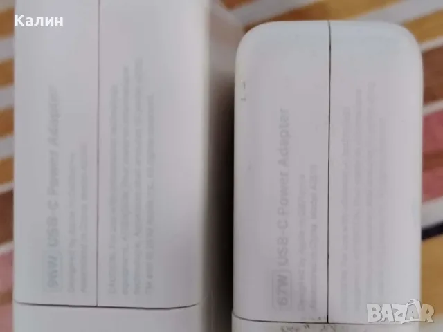 Зарядно Apple 96W USB-C Power Adapter. Универсално за много модели., снимка 2 - Лаптоп аксесоари - 55911148
