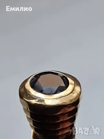 СТАР ЗЛАТЕН МОЛИВ 14К С САПФИР , снимка 9 - Други ценни предмети - 50310509