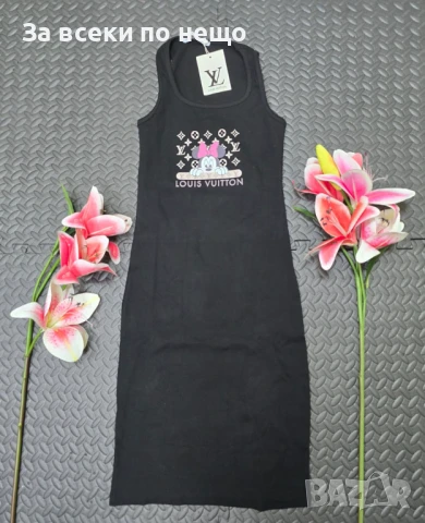 Louis Vuitton Minnie Mouse Дамска Спортна Ежедневна Рокля Луис Витон Мини Маус - 8 Цвята Код VL-86, снимка 5 - Рокли - 50588346