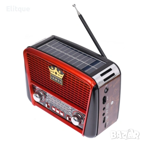 Преносимо ретро радио Golon с Bluetooth и соларен панел - мощен звук и дълъг живот на батерията, снимка 6 - Други стоки за дома - 53358453
