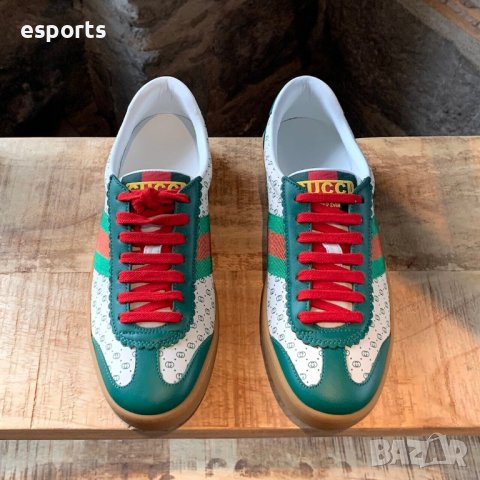 Мъжки кецове Gucci Dapper Dan GG Print White Green Web Sneakers 45 нови в  Кецове в гр. Стара Загора - ID29772528 — Bazar.bg