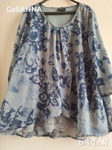 СТРАХОТНА ТУНИКА ЕФЕКТЕН МОДЕЛ 3XL-4XL, снимка 3 - Туники - 51241313