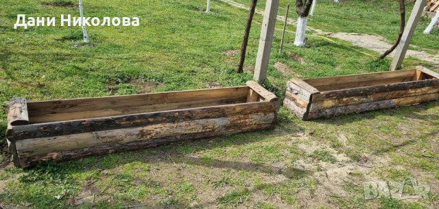 Дървена кашпа