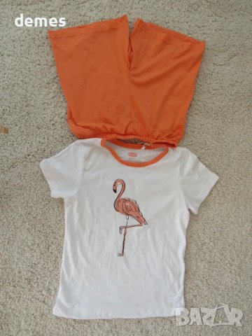 Нова лятна трикотажна детска пижама за момиче 134/140 размер, снимка 2 - Детски комплекти - 49495022