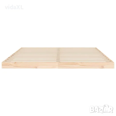 vidaXL Рамка за легло, бор масив, 160х200 см, снимка 5 - Спални и легла - 56147945