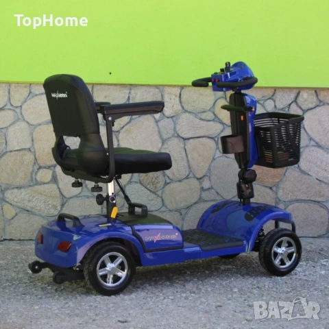Инвалидна Електрческа Четириколка 350W (сваляема батерия) СИНЯ, снимка 2 - Мотоциклети и мототехника - 54119967