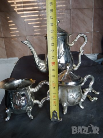 посребрен бароков сервиз, снимка 3 - Антикварни и старинни предмети - 35501818