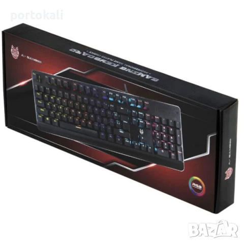 НОВА! Клавиатура Gaming A+ Seth, Механична, Rainbow подсветка, снимка 3 - Клавиатури и мишки - 50453457