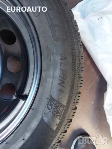 Зимни гуми Michelin Alpin 6 195/60/16, със стоманени джанти VW 5x112, снимка 5 - Гуми и джанти - 48667644