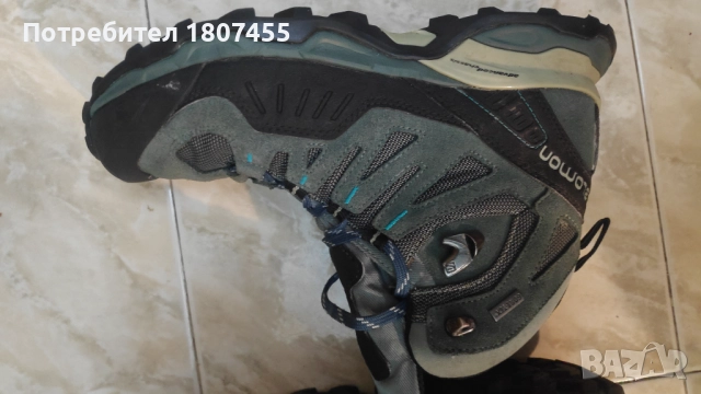 SALOMON дамски велурени туристически обувки., снимка 9 - Маратонки - 52643607