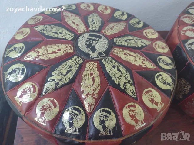 ПУФ ЕСТЕСТВЕНА КОЗЯ КОЖА