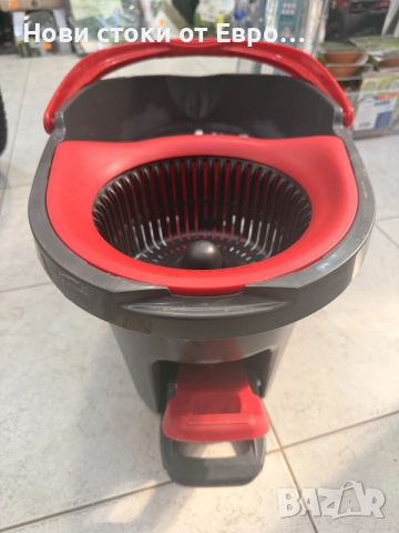VILEDA EASY WRING & CLEAN TURBO КОМПЛЕКТ ЗА ПОЧИСТВАНЕ - има забележка на дръжката, снимка 3 - Мопове, кофи, четки и метли - 55936240