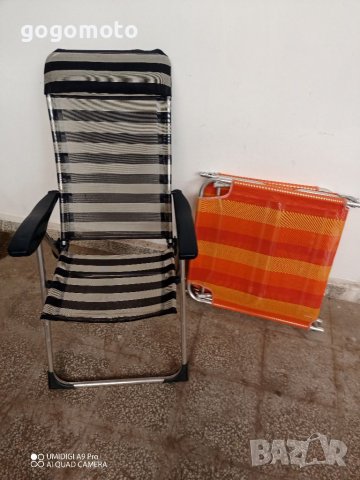 шезлонг Люлеещ се стол, олекотен шезлонг люлка за плаж и градина,лов и риболов , снимка 12 - Къмпинг мебели - 37623143