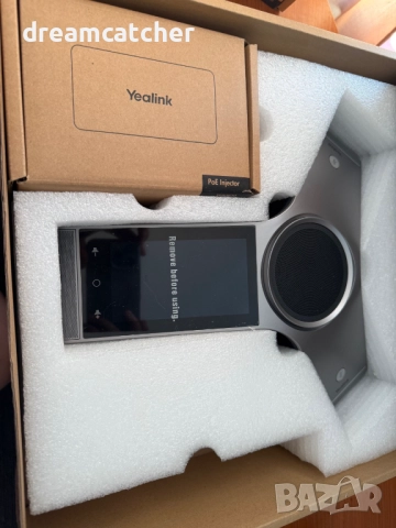 Конферентен VoIP телефон Yealink CP960, 5" (12.7 cm) цветен LCD сензорен дисплей, VoIP/SIP 2xMic POE, снимка 7 - Друга електроника - 52277410
