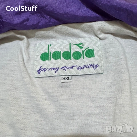 Спортно Горнище Diadora Vintage Размер XXL, снимка 8 - Спортни дрехи, екипи - 53925649