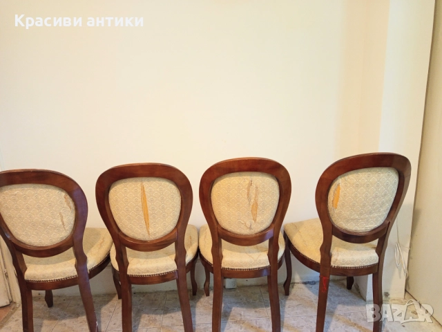 Антикварни, красиви столове, дьрво, снимка 3 - Други ценни предмети - 51793734