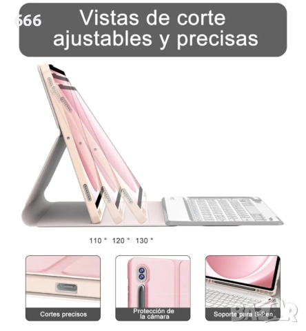 Калъф за таблет + клавиатура Samsung Galaxy Tab S10 Plus/ S10+ 12.4'' 2024, Samsung Galaxy Tab S9 FE, снимка 4 - Друга електроника - 52957066