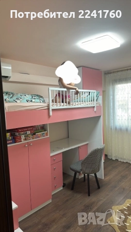 Двуетажно легло с гардероб, снимка 2 - Спални и легла - 52456869