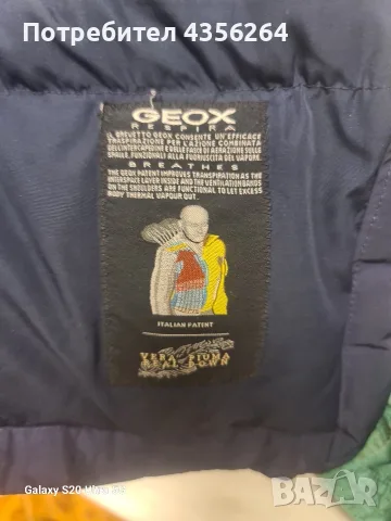 Мъжко зимно яке GEOX Respira XXL с естествен пух , снимка 8 - Якета - 56099217