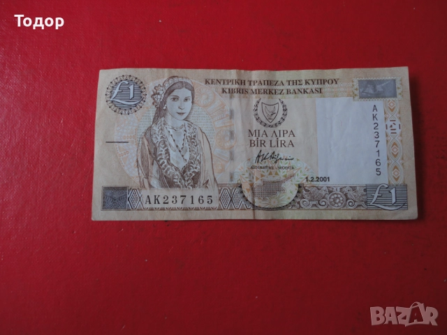 1 Паунд 1998 Кипър 10, снимка 3 - Нумизматика и бонистика - 52833540